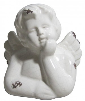 White Ceramic Cherub
