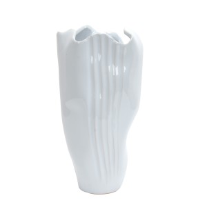 Merv White Decorative Ceramic Vase