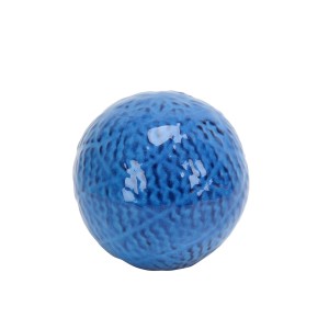 3.7" Decorative Ceramic Spheres  blue