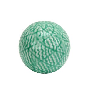 3.7" Decorative Ceramic Spheres  Green