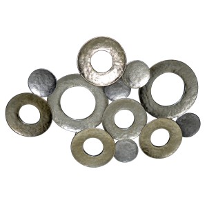 Champagne Circle Metal Wall Decor