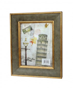 8 Inch x 10 Inch Gray Photo Frame