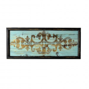 30 Inch Wood Deco- Blue