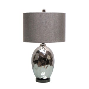 25.5 Inch H Ceramic Table Lamp with Metal Base