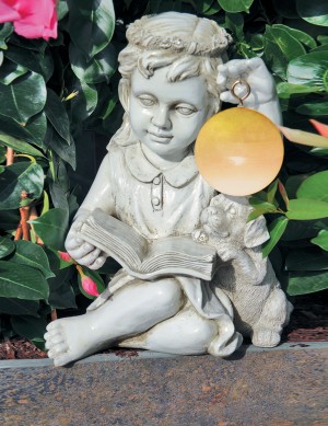 Girl Angel Hangs Solar Led Ball