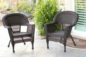 Wicker Chair Without Cushion - Set of 2