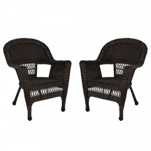 Wicker Chair Without Cushion - Set of 2