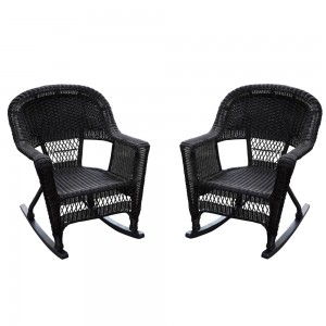 Rocker Wicker Chair Without Cushion-  Set of 2
