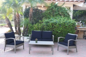 Meredith 4 Peces Conversation Set with 2 Inch Cushion