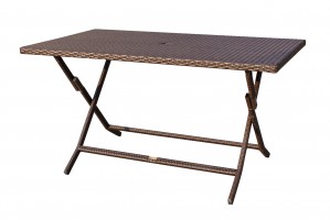 Cafe Folding Buffet Wicker Table