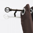 Sophie Adjustable Single Curtain Rod 28 Inch to 48 Inch-Bronze