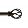 Sophie Adjustable Single Curtain Rod 84 Inch to 120 Inch-Bronze