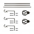 Sophie Adjustable Single Curtain Rod 84 Inch to 120 Inch-Bronze