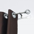 Sophie Adjustable Single Curtain Rod 48 Inch to 84 Inch-Antique Silver