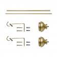 Lily Adjustable Single Curtain Rod 28 Inch to 48 Inch-Copper