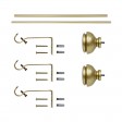 Lily Adjustable Single Curtain Rod 48 Inch to 84 Inch-Copper
