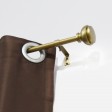 Lily Adjustable Single Curtain Rod 48 Inch to 84 Inch-Copper