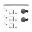 Nancy Adjustable Single Curtain Rod 48 Inch to 84 Inch-Black