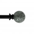 Nancy Adjustable Single Curtain Rod 84 Inch to 120 Inch-Black
