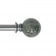 Nancy Adjustable Single Curtain Rod 84 Inch to 120 Inch-Antique Silver