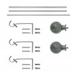 Nancy Adjustable Single Curtain Rod 84 Inch to 120 Inch-Antique Silver