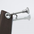Scarlette Adjustable Single Curtain Rod 84 Inch to 120 Inch-Antique Silver
