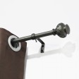 Kings Adjustable Single Curtain Rod 84 Inch to 120 Inch-Venetian Silver