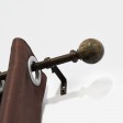 Tom Adjustable Single Curtain Rod 28 Inch to 48 Inch-Bronze