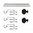 Peony Adjustable Single Curtain Rod 36 Inch to 72 Inch-Bronze