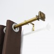 Bruce Adjustable Single Curtain Rod 36 Inch to 72 Inch-Copper