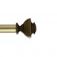 Bruce Adjustable Single Curtain Rod 72 Inch to 144 Inch-Copper