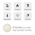 4 Inch White Citronella Ball Candles (12pcs/Case) Bulk