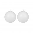 4 Inch Pale Ivory Citronella Ball Candles (2pc/Box)