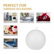 4 Inch Pale Ivory Citronella Ball Candles (2pc/Box)