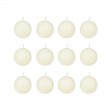 2 Inch Pale Ivory Ball Candles (12pc/Box)