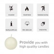 2 Inch Pale Ivory Ball Candles (12pc/Box)