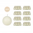 2 Inch Pale Ivory Ball Candles (96pcs/Case) Bulk