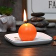 2 Inch Orange Ball Candles (12pc/Box)