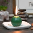 2 Inch Hunter Green Ball Candles (12pc/Box)