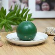 2 Inch Hunter Green Ball Candles (96pcs/Case) Bulk