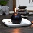 2 Inch Black Ball Candles (12pc/Box)