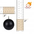 2 Inch Black Ball Candles (12pc/Box)