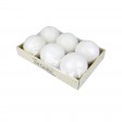 3 Inch White Ball Candles (6pc/Box)
