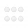 3 Inch White Ball Candles (6pc/Box)