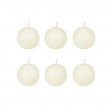3 Inch Pale Ivory Ball Candles (6pc/Box)