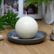 3 Inch Pale Ivory Ball Candles (6pc/Box)