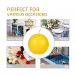 3 Inch Yellow Ball Candles (6pc/Box)