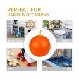 3 Inch Orange Ball Candles (6pc/Box)