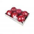 3 Inch Red Ball Candles (6pc/Box)