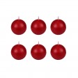 3 Inch Red Ball Candles (6pc/Box)